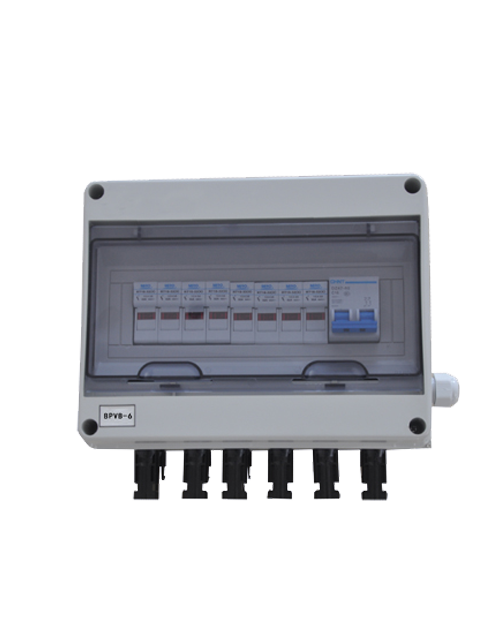 6路光伏防雷匯流箱帶MC4光伏接頭
